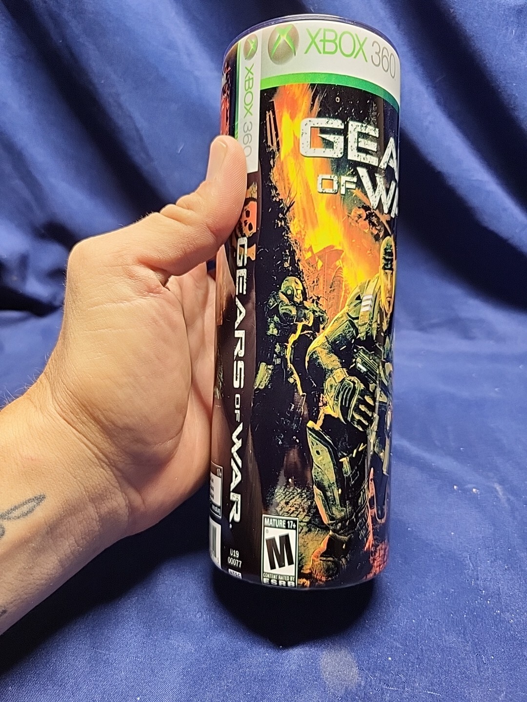 Gears of War (Microsoft Xbox 360, 2006) Artwork 20oz Sublimation Tumbler
