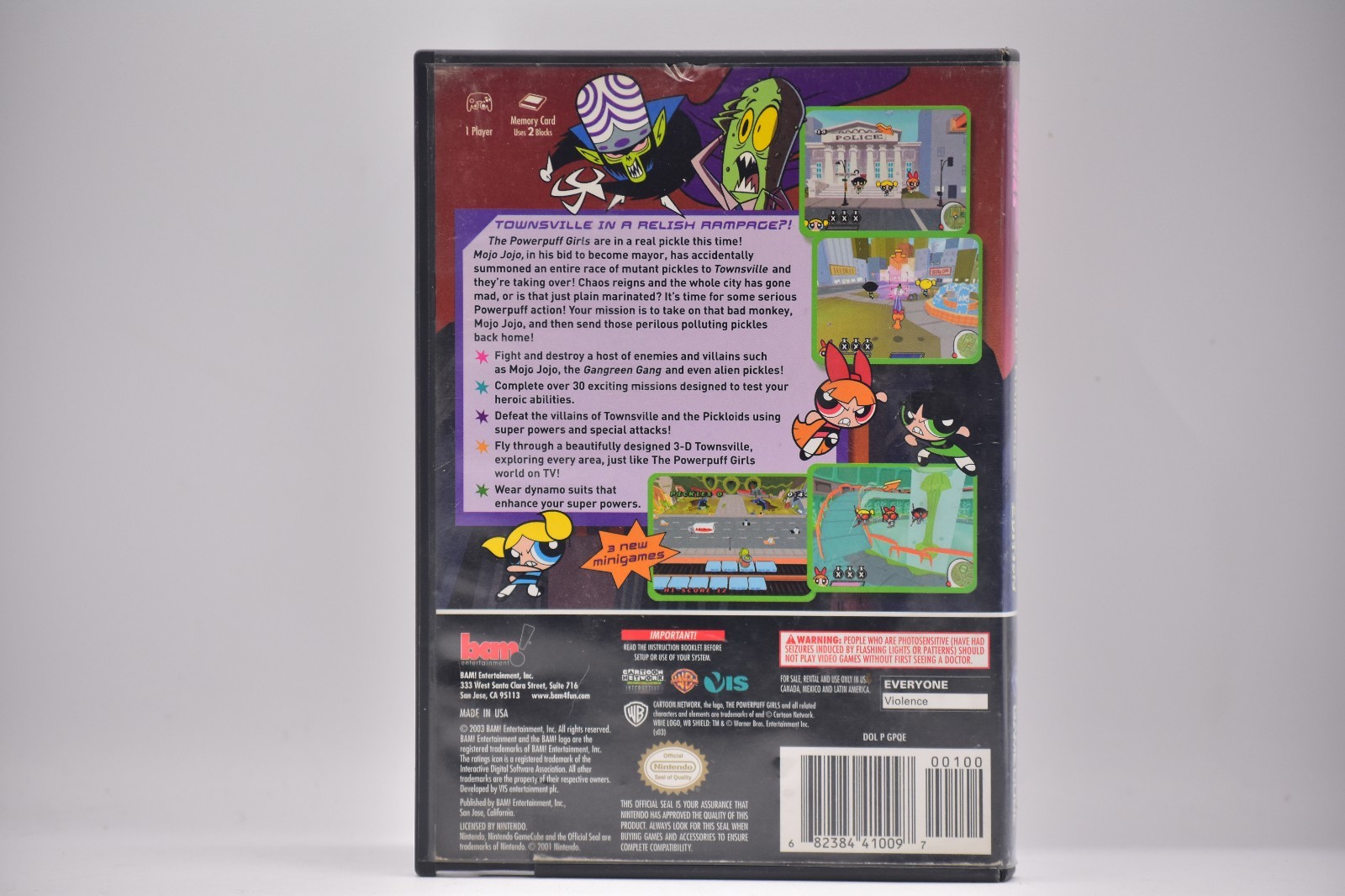 The Powerpuff Girls Relish Rampage Pickled Edition For Gamecube