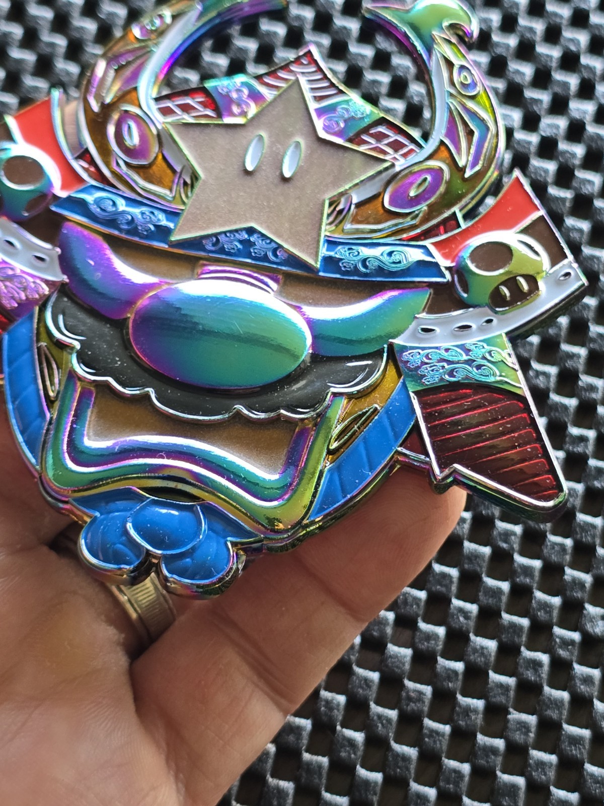 Super Mario Bowser Challenge Coin Super Ronin Chief USN Promo SNES GB SWITCH #2