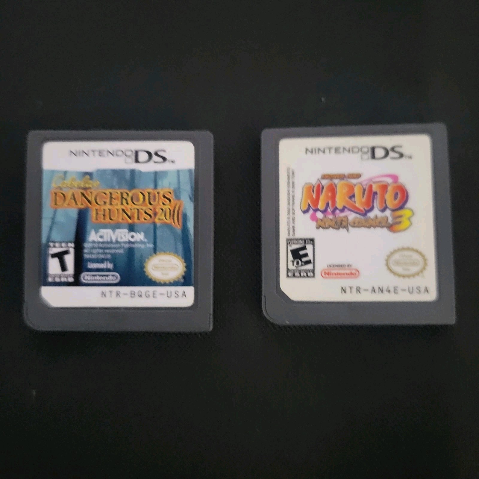 Nintendo DS Naruto Ninja Council 3 And Cabelas Dangerous Hunts 2011 Pre Owned