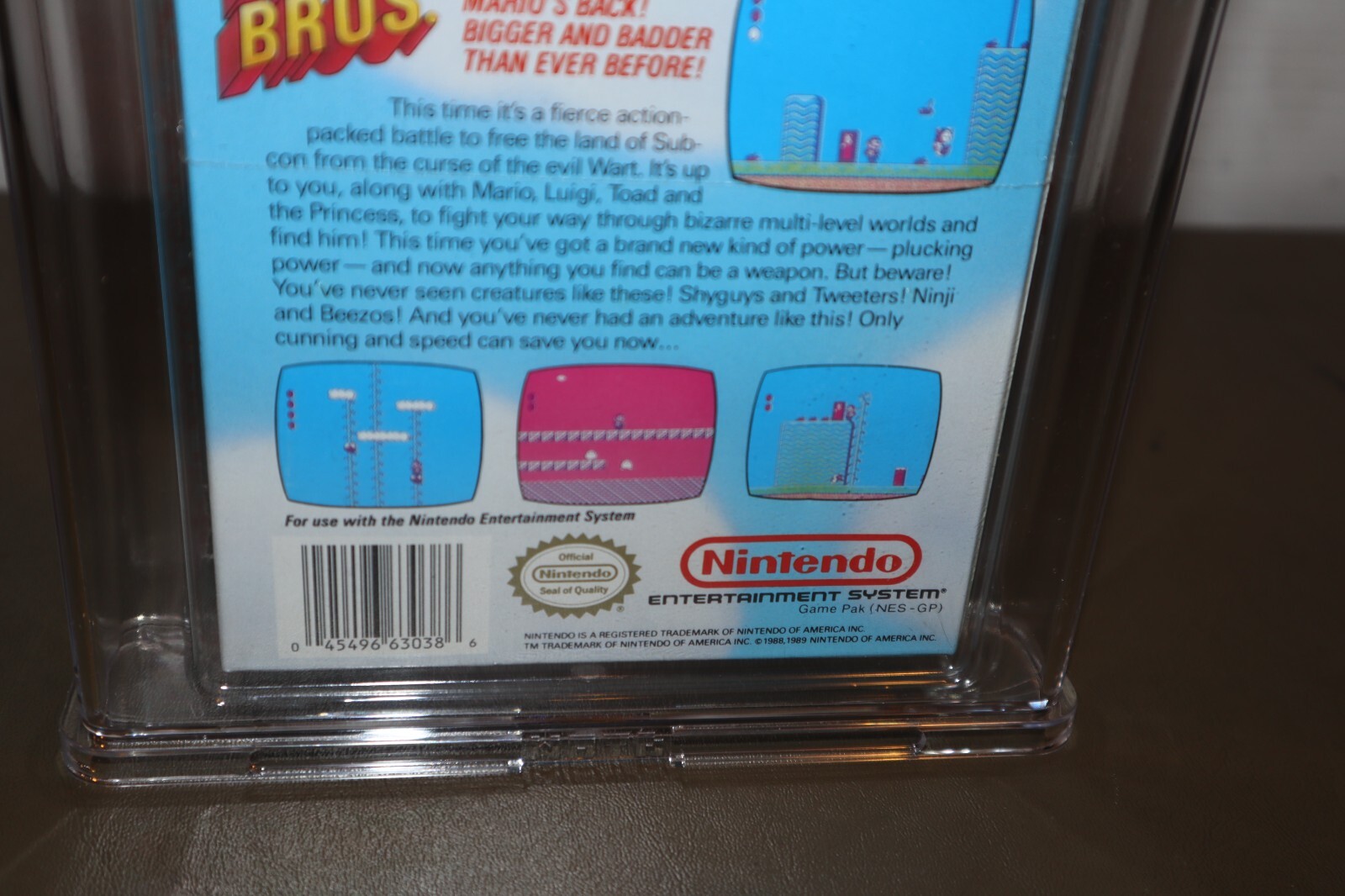 WATA 9.6 – A++ SEALED – Super Mario Bros. 2 – Japan Oval SOQ R – NES Nintendo