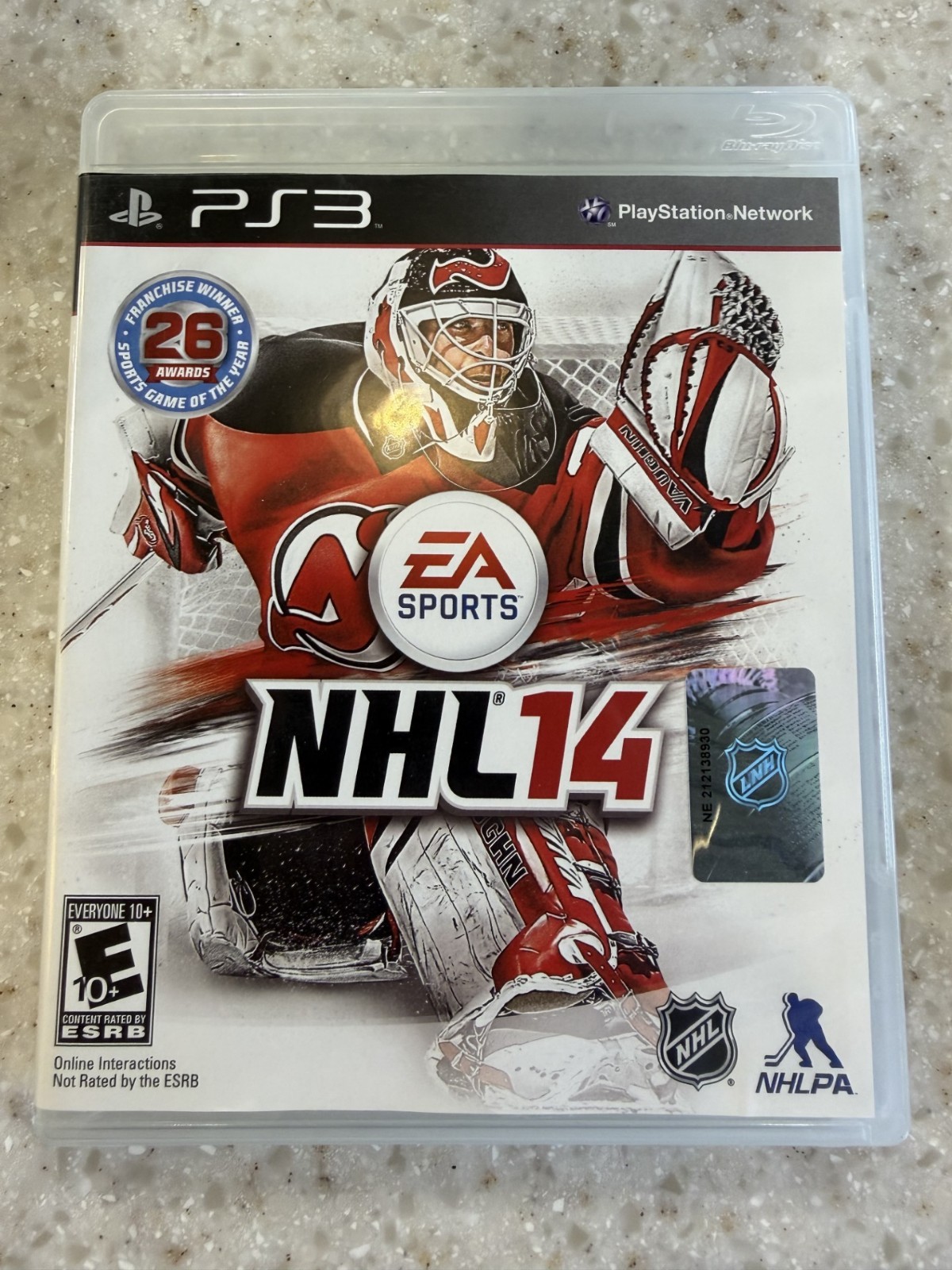 NHL HOCKEY 14 PLAYSTATION 3 PLAY STATION SONY THREE GAME CASE MANUAL PS3