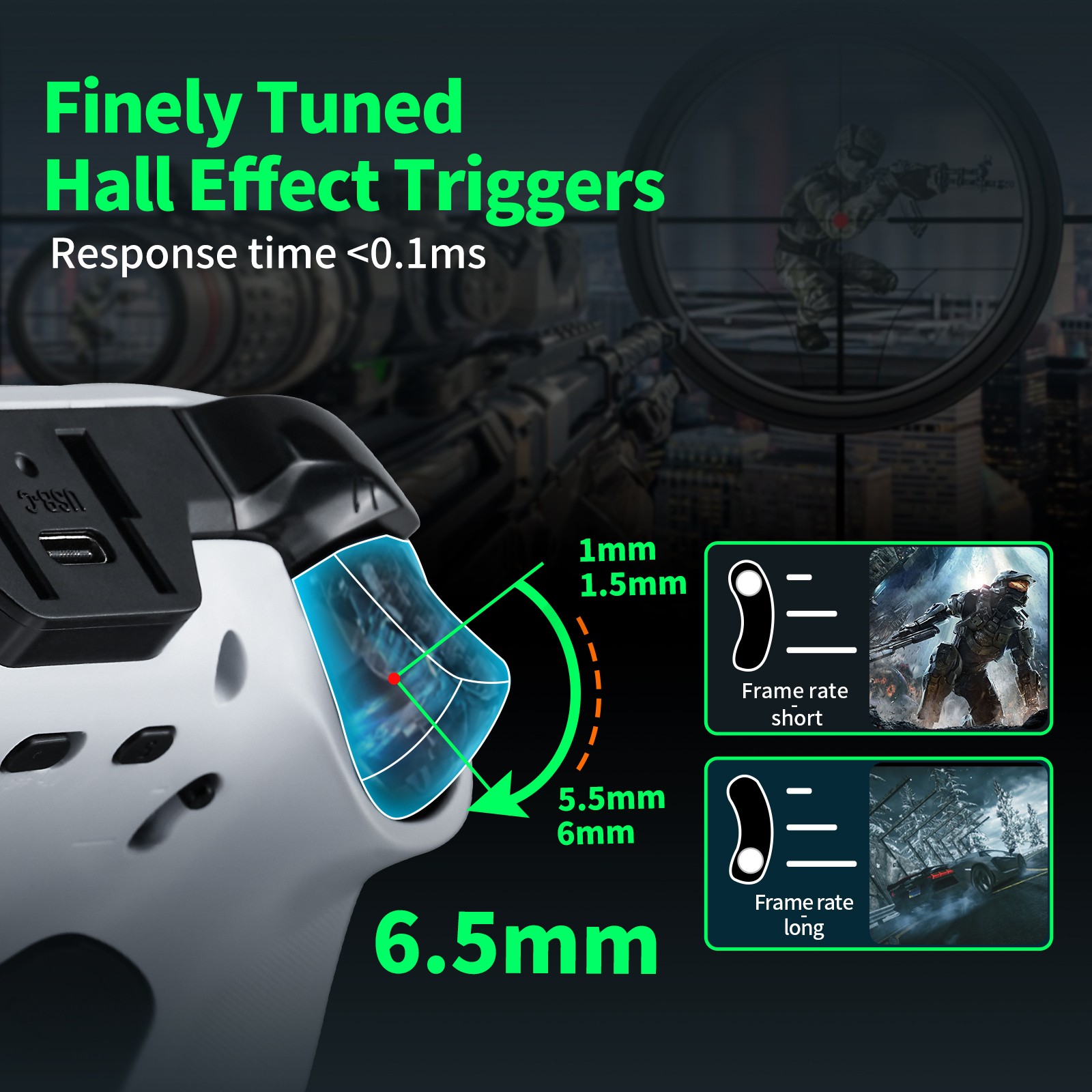 Wireless Gaming Controller with Interactive Screen for PC/PS3/Switch 2 1/Android