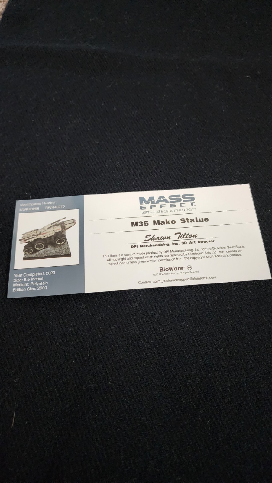 Mass Effect M35 Mako Tank Vehicle Figure Statue Legendary Limited Edition