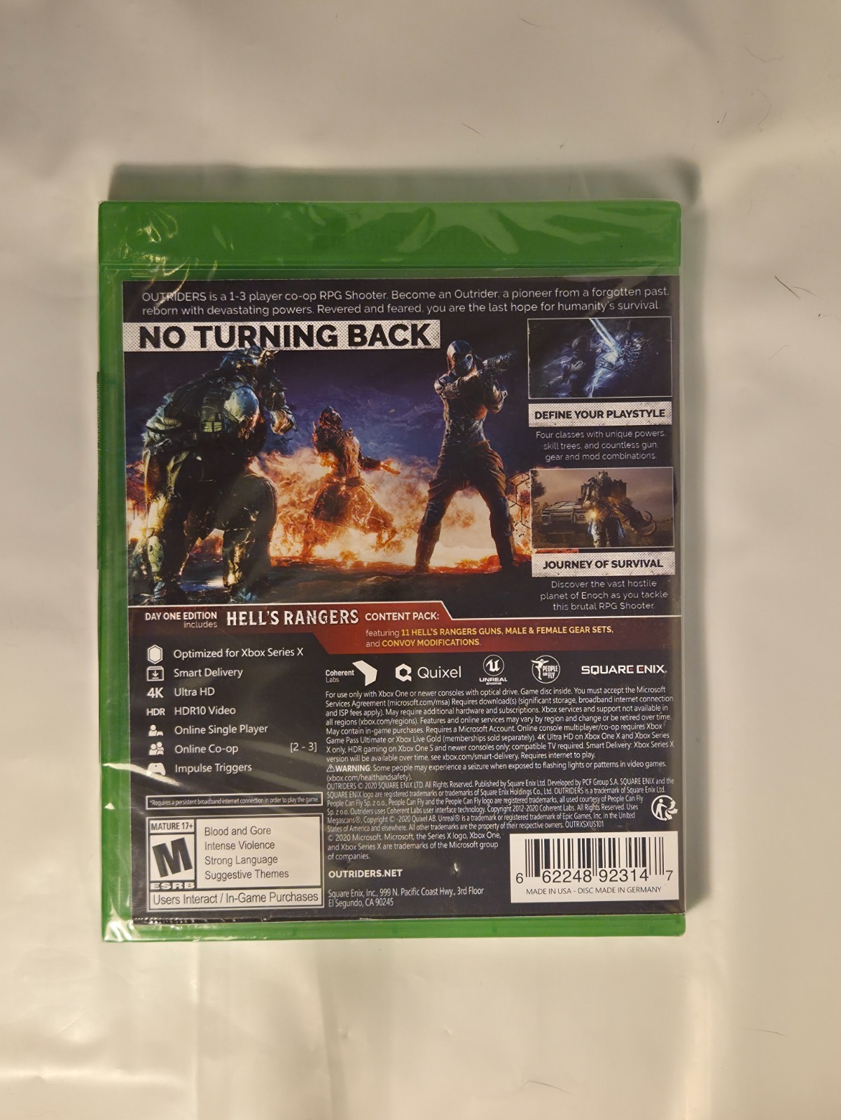Outriders – Day One Edition for Microsoft Xbox One Brand New Factory Sealed