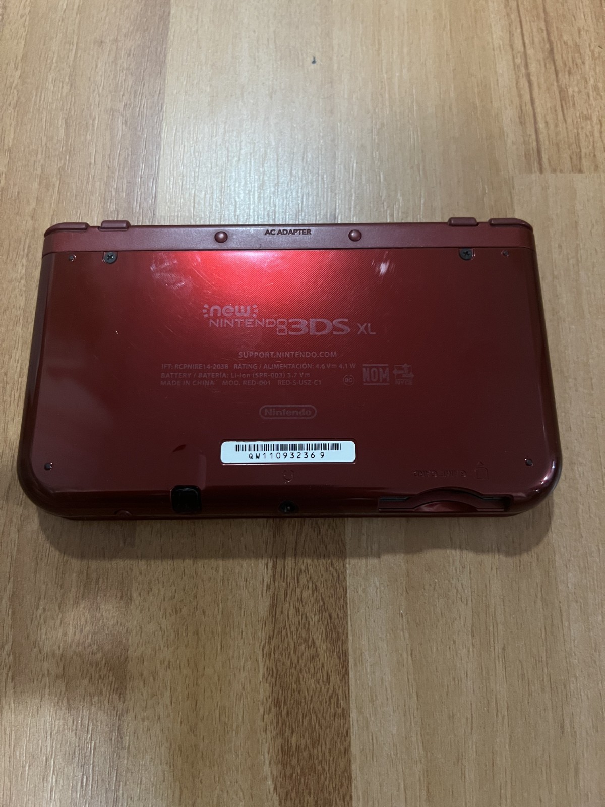Nintendo “New” 3DS XL Metallic Red Handheld Console System RED-001