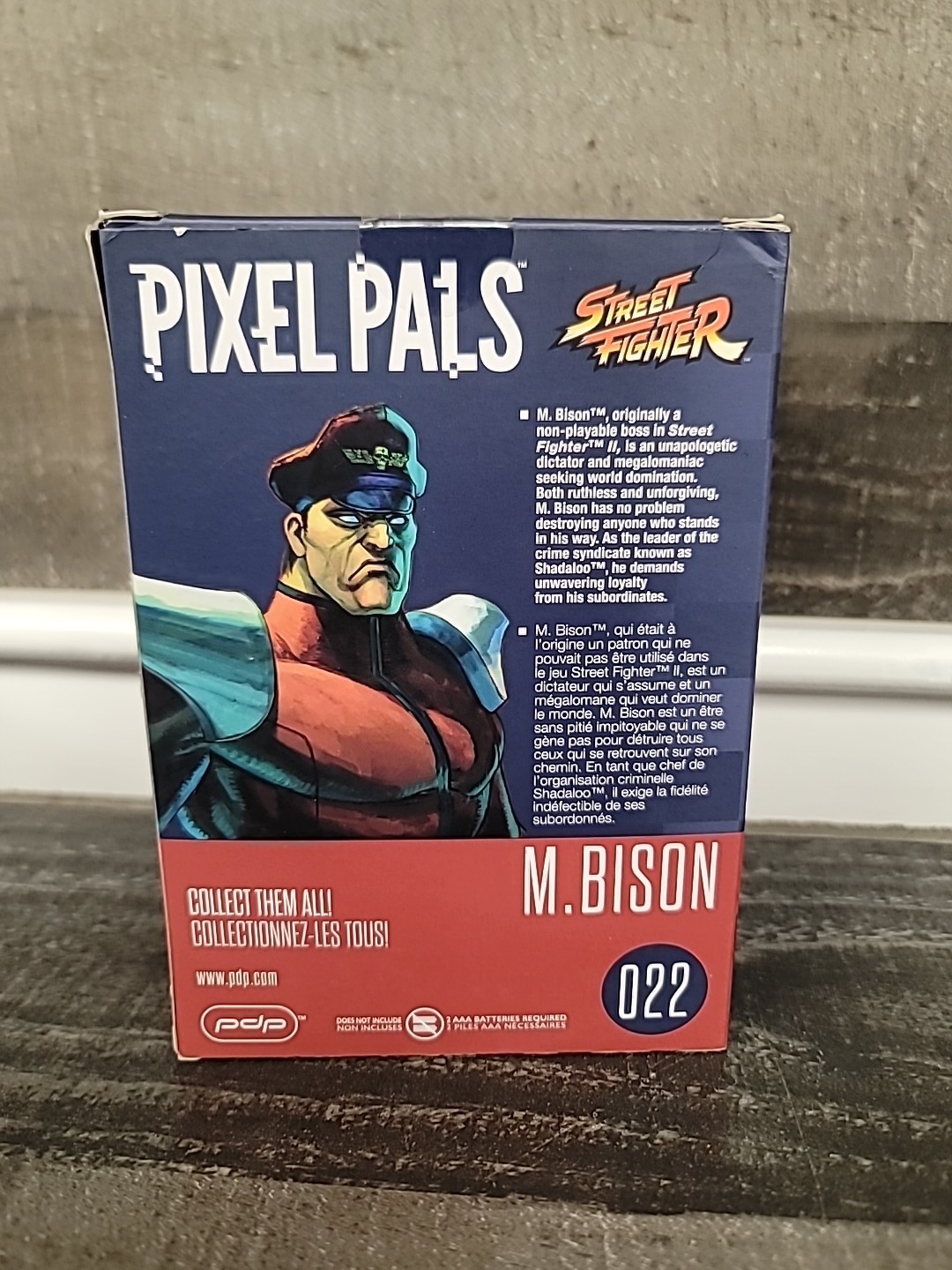 PDP Pixel Pals Street Fighter 30th Anniversary Light Up M. BISON #022
