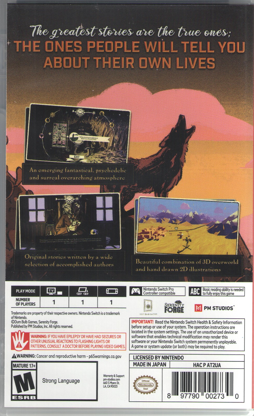 Where the Water Tastes Like Wine for Nintendo Switch™