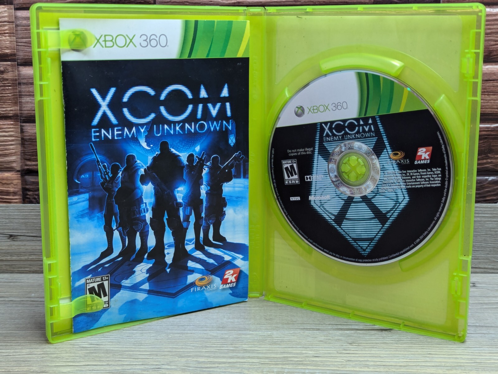 XCOM: Enemy Unknown & Dishonored Platinum Hits Xbox 360 CIB Case Manual Disk