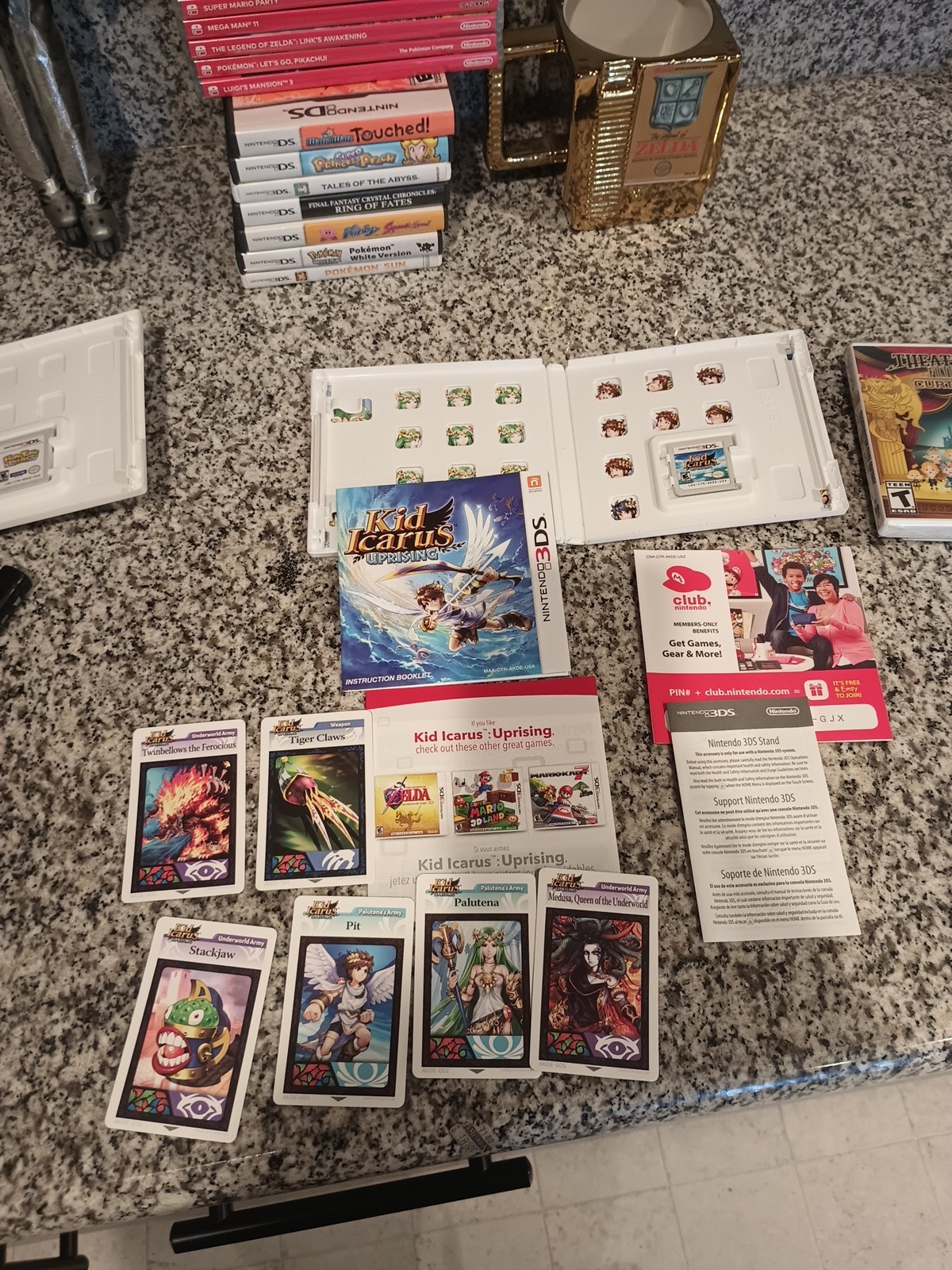 Kid Icarus Uprising (nintendo 3DS, 2012) Authentic Cartridge | Extra 6 AR Cards