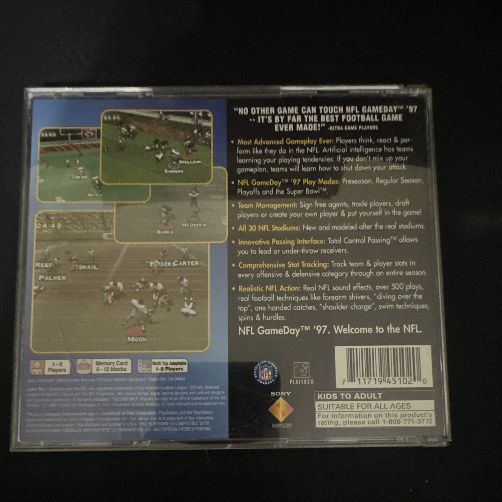Sony NFL GameDay ’97 Multiplayer – PS1 Sports (American Football) NTSC 1996