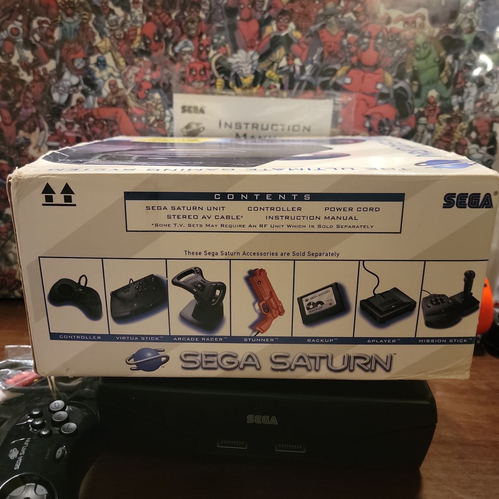 SEGA Saturn Console w/Box – Complete CIB – Tested – Authentic