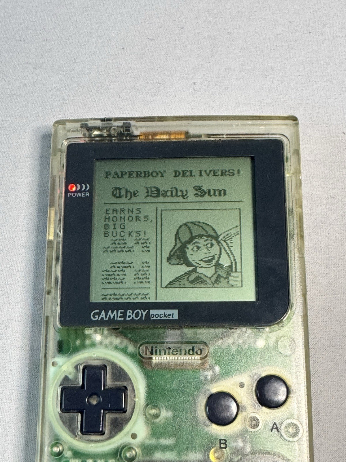 Paperboy Game Boy 1990 Authentic Nintendo Cart Tested Works Label Wear