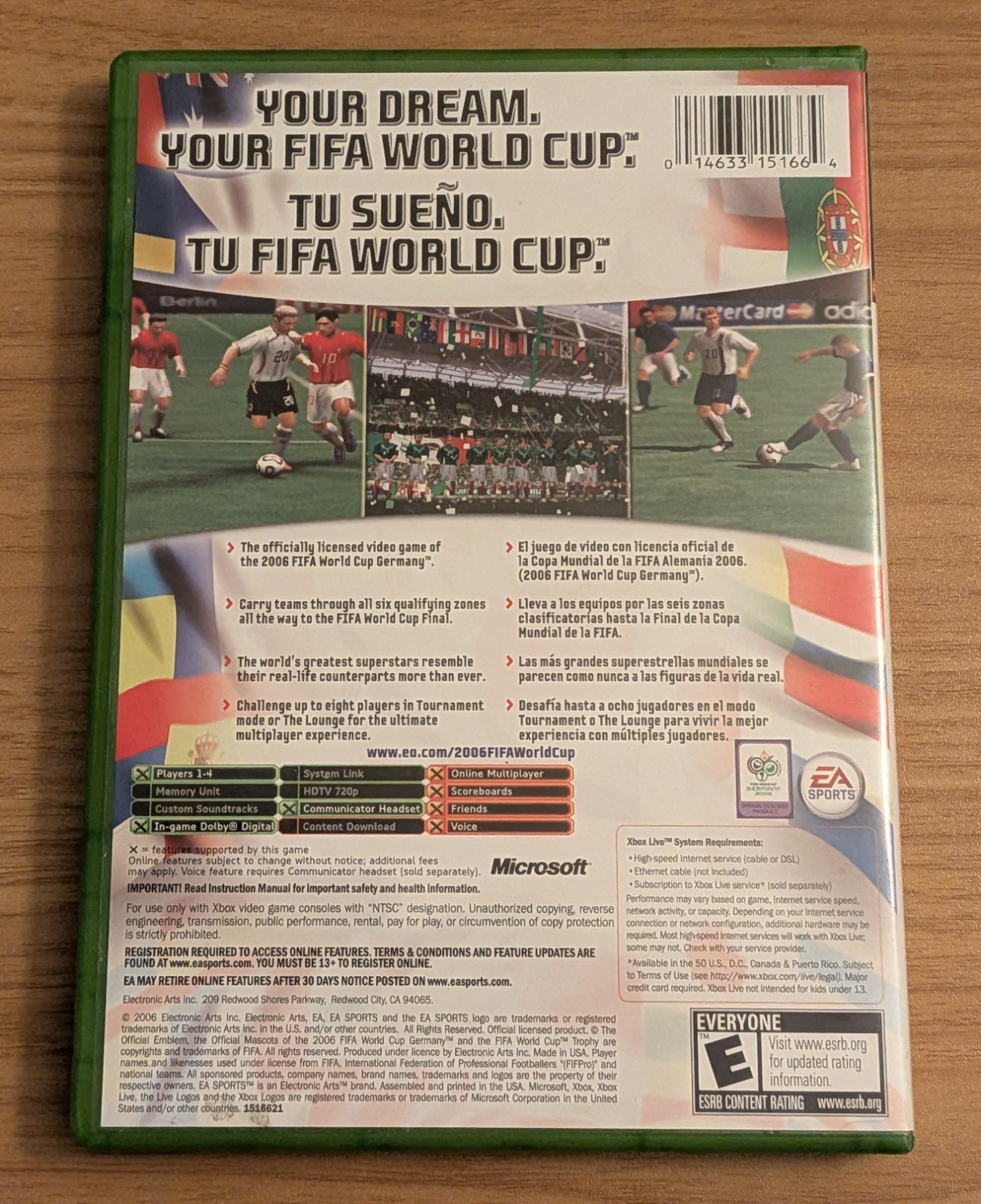 FIFA World Cup Germany 2006 Original Xbox CIB Complete w Manual Disc NTSC EA