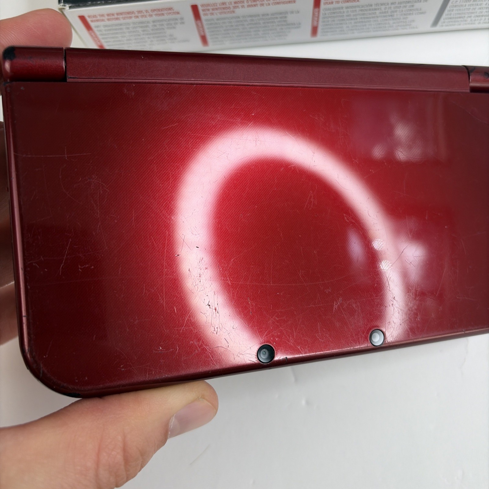 Nintendo New 3DS XL Red In Original Box W Charger Stylus US Model