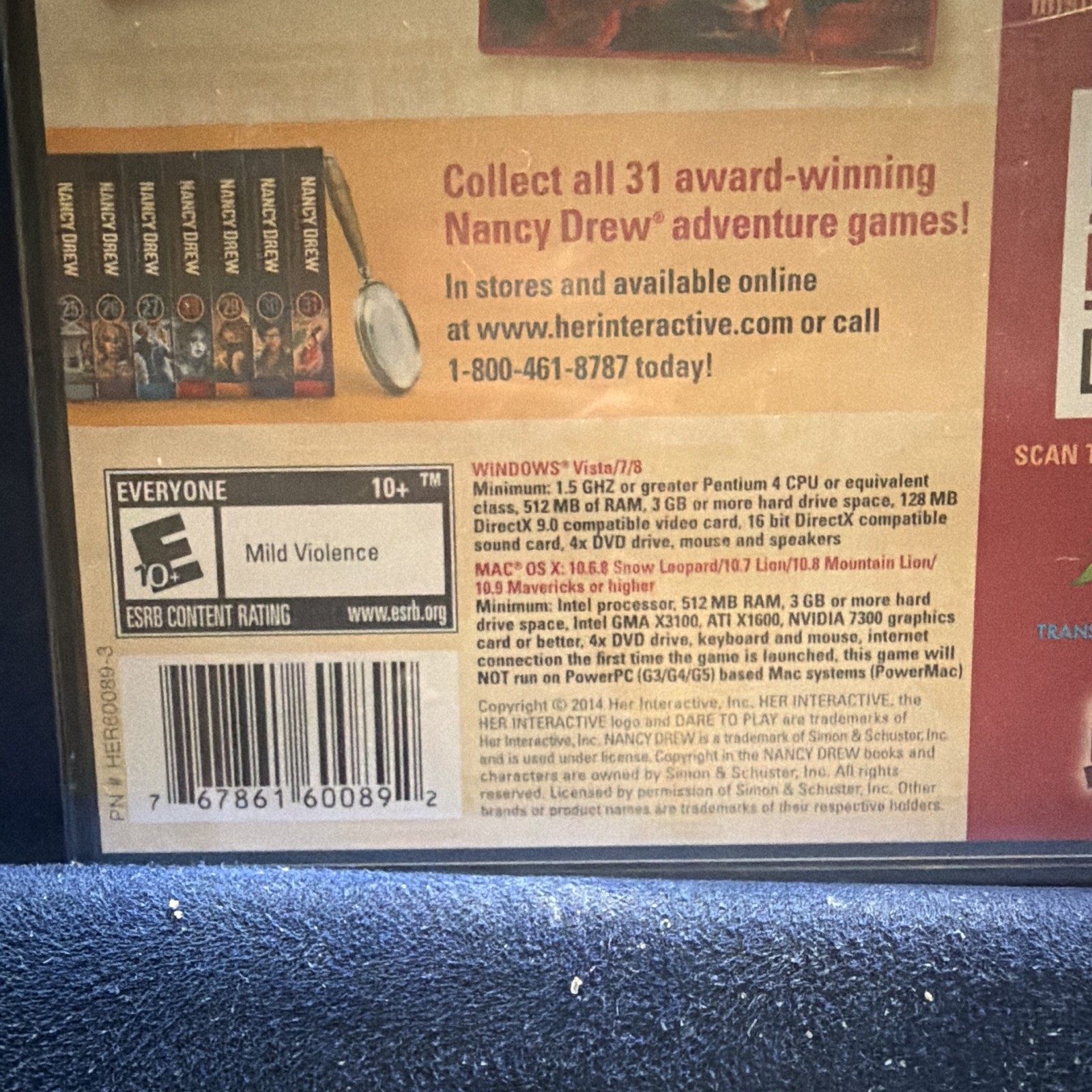 Her Interactive Nancy Drew: Labyrinth of Lies Bonus Edition PC/Mac (2014) E10+