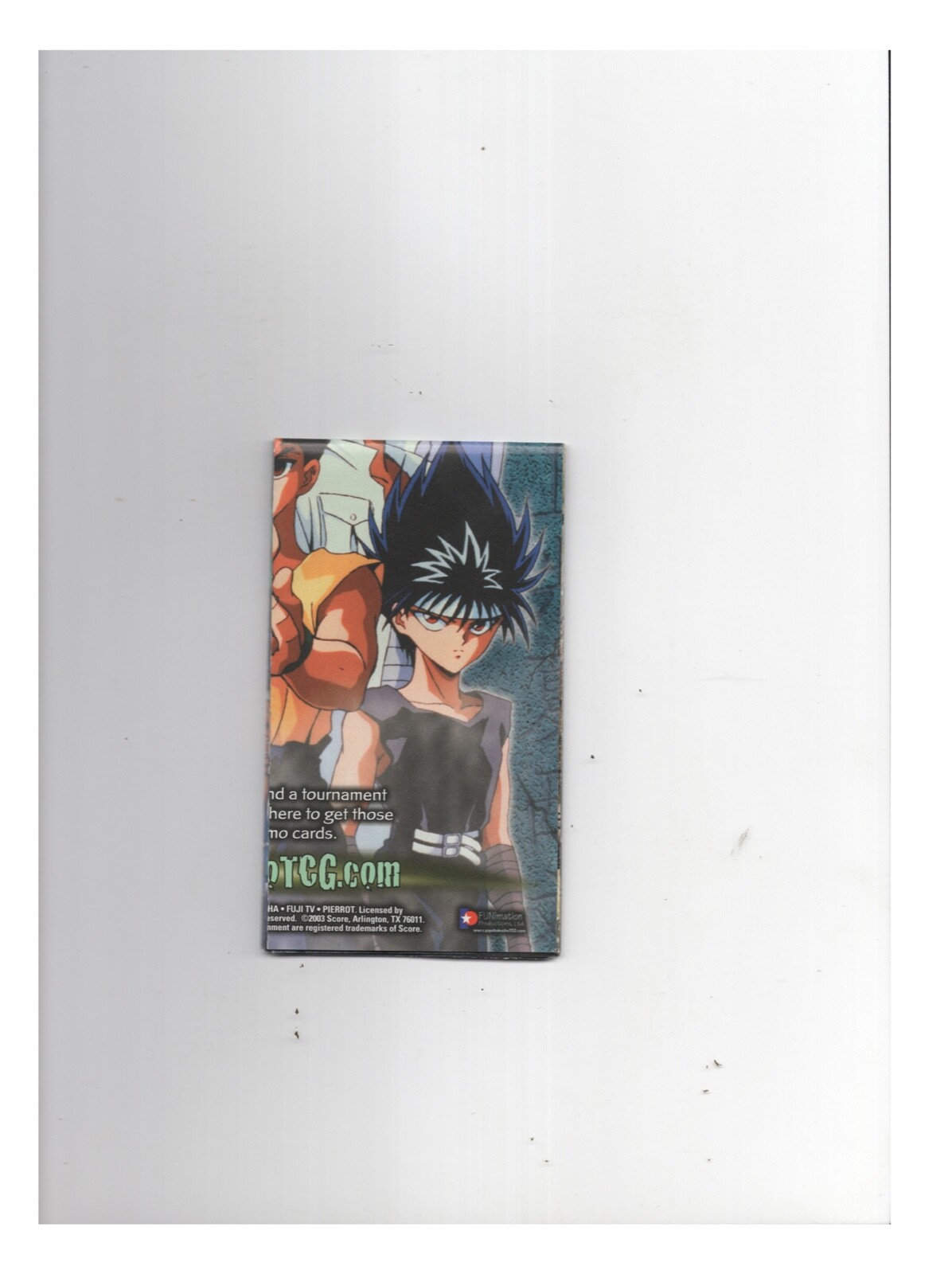 Yu-Yu Hakusho Trading Card Game Rules Insert Fold-Out POSTER ONLY