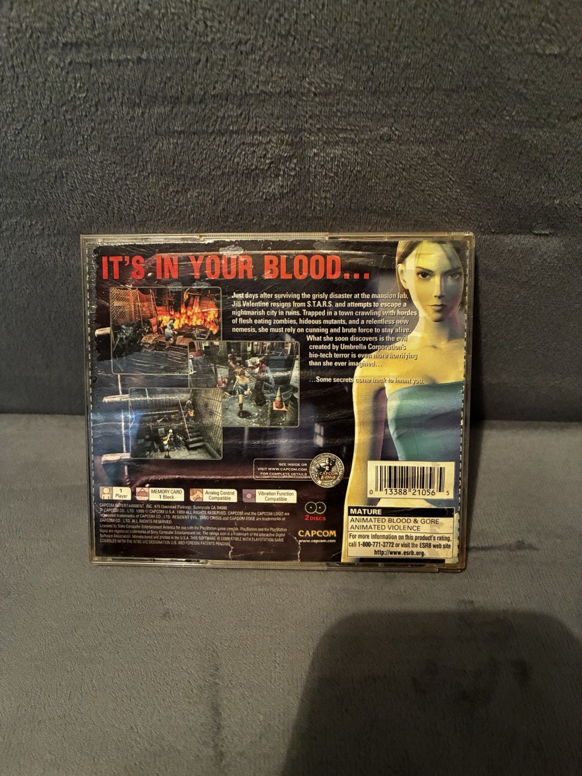 Capcom Resident Evil 3: 2-disc Nemesis Sony PlayStation 1 CIB W/ Reg Card Read