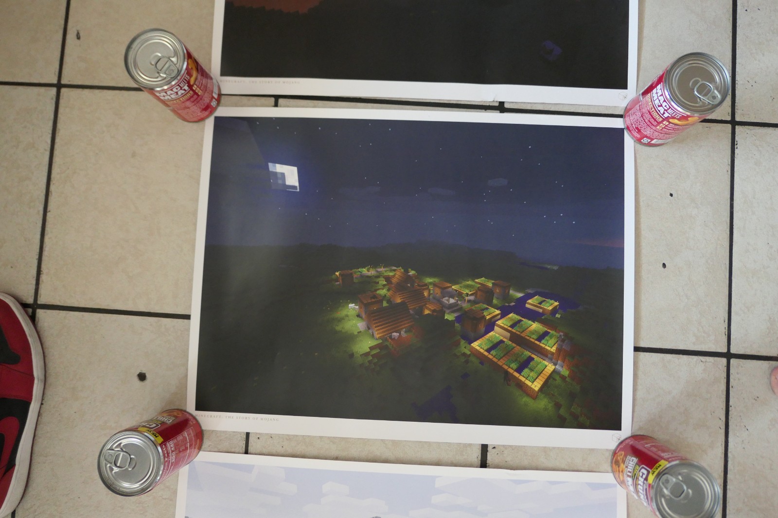 2012 Minecraft Kickstarter Lithograph AUTHENTIC Lot of 3 “The Story of Mojang”