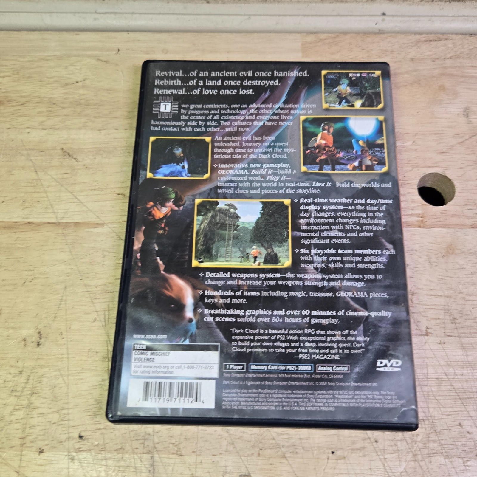 Dark Cloud (Sony PlayStation 2, 2001) No Manual