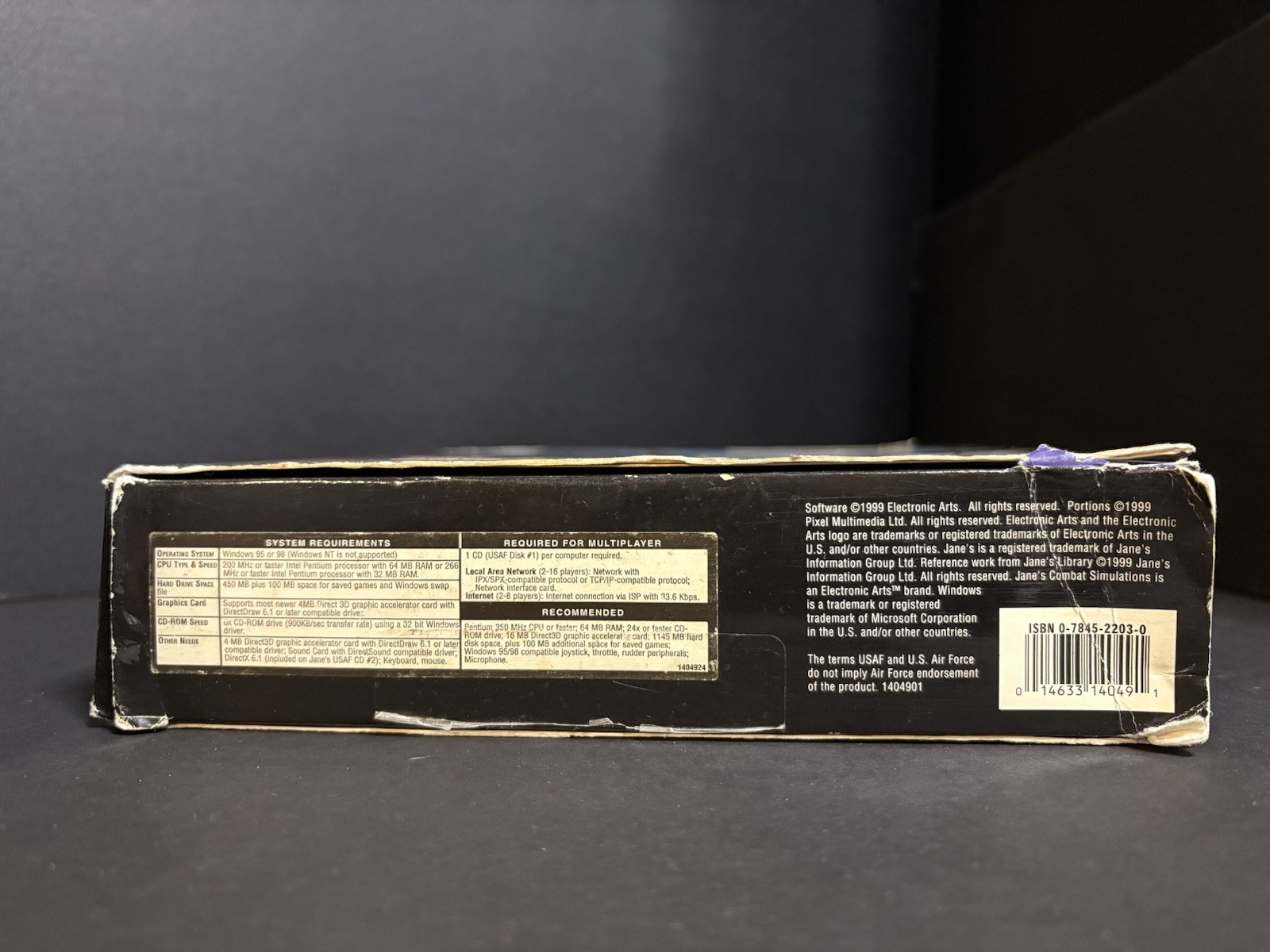 USAF Jane’s Combat Simulations (PC, 1999) CIB