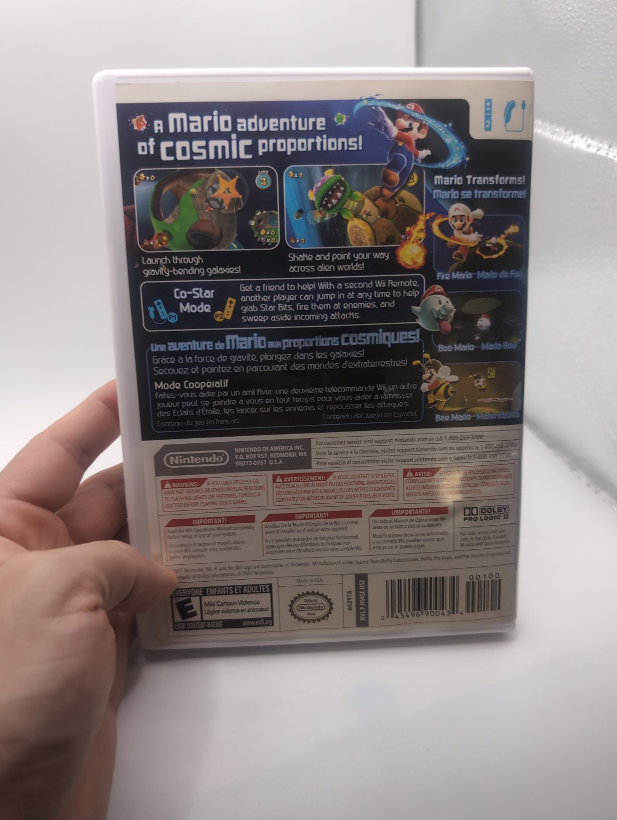Super Mario Galaxy Nintendo Wii Complete in Box
