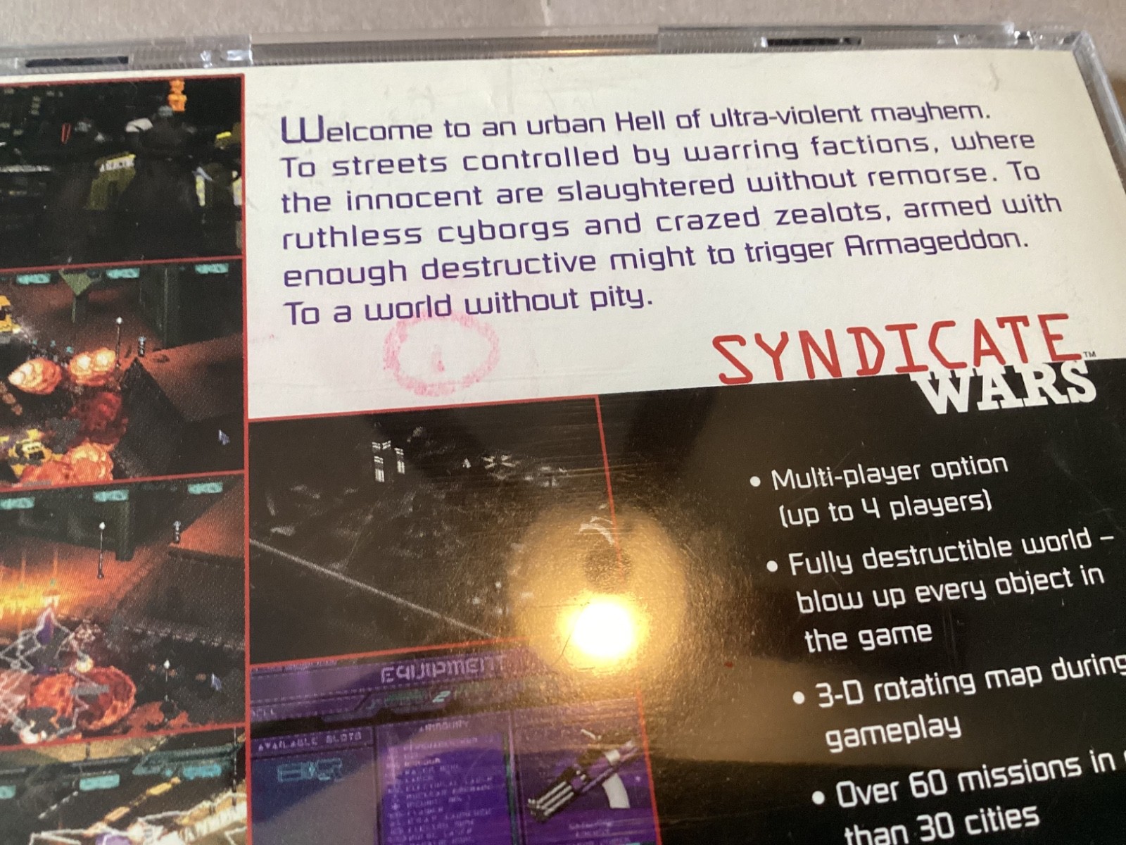 Syndicate Wars Playstation 1 PS1 CiB Complete with Inserts Tested