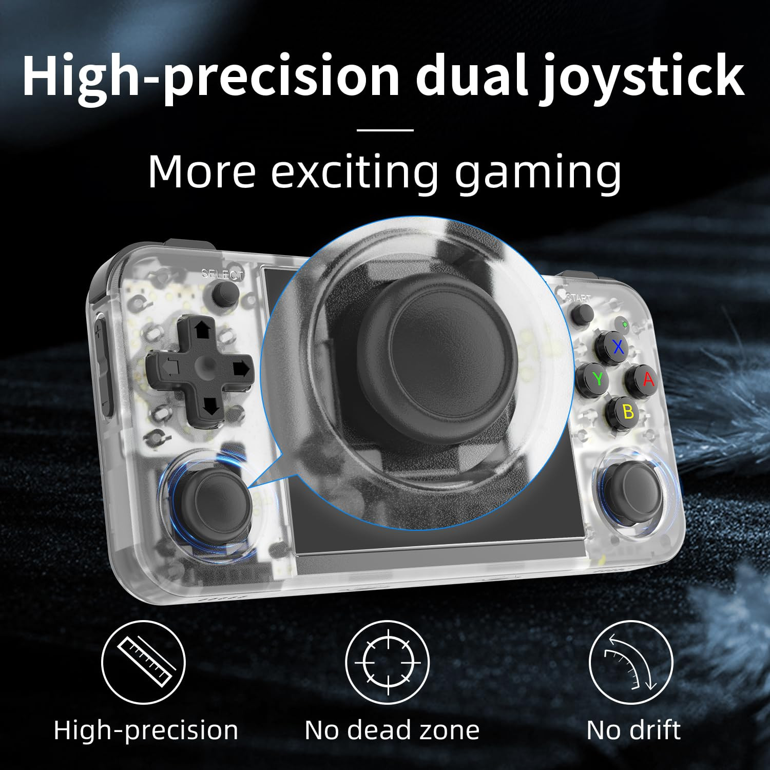 RG35XX H Retro Handheld Game Console Linux System 3.5”IPS Screen 64G TF Card wi