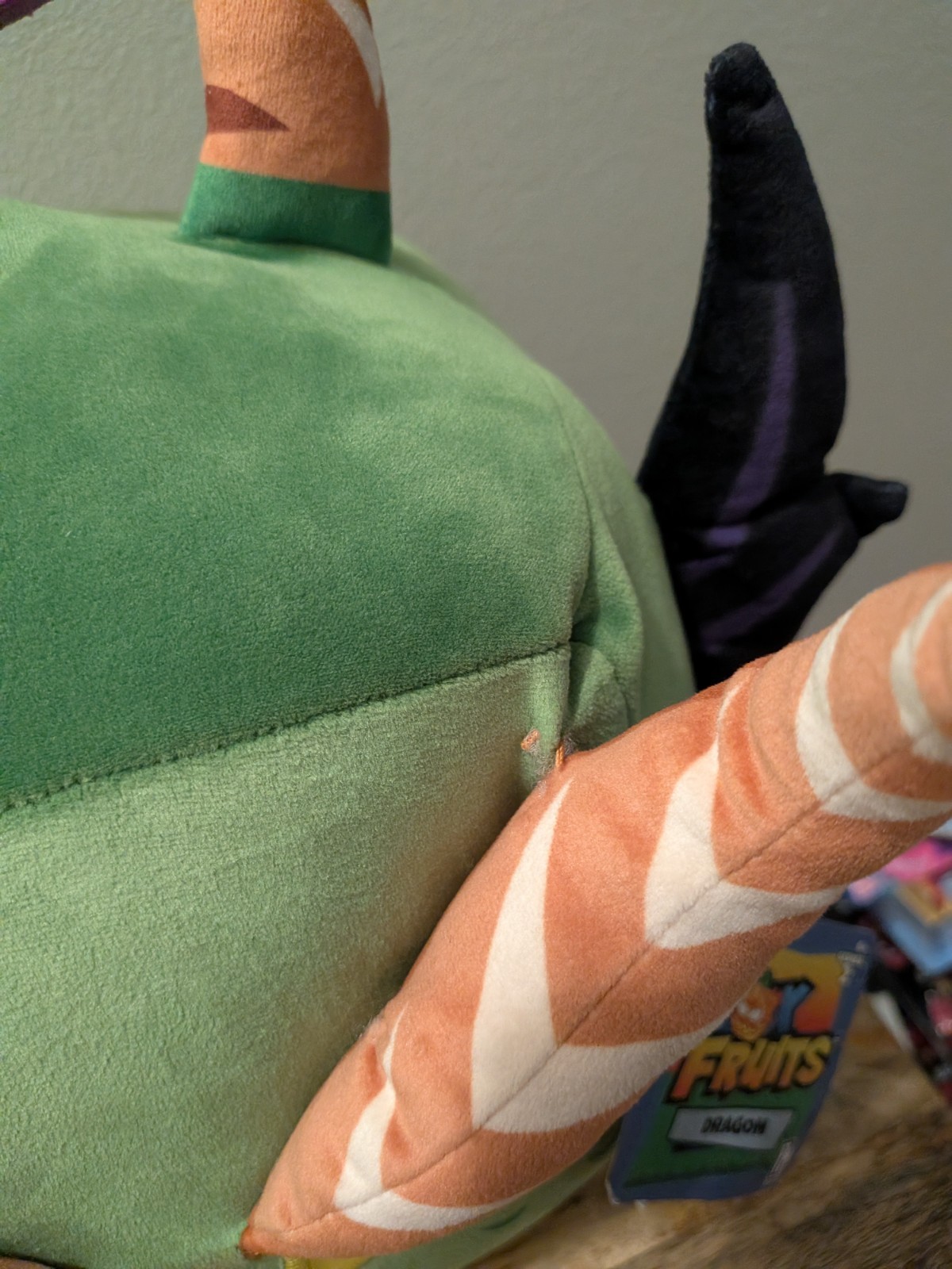 Blox Fruits Dragon Fruit Plushie 8 inches (NO DLC) Green Square Horns