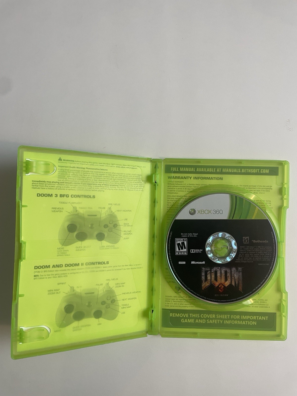 Doom 3 BFG Edition Xbox 360/One Tested Working fast shipping