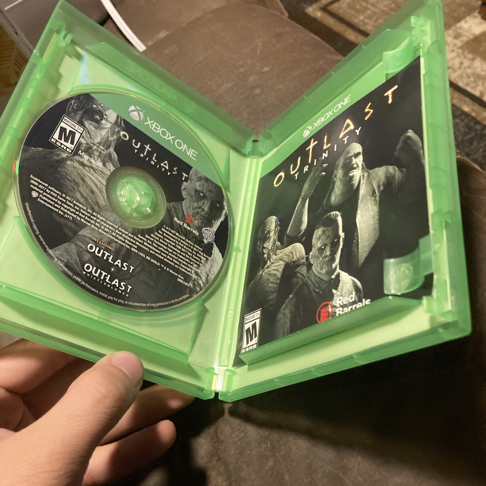 Outlast Trinity – Microsoft Xbox One One Disc Only Not Complete