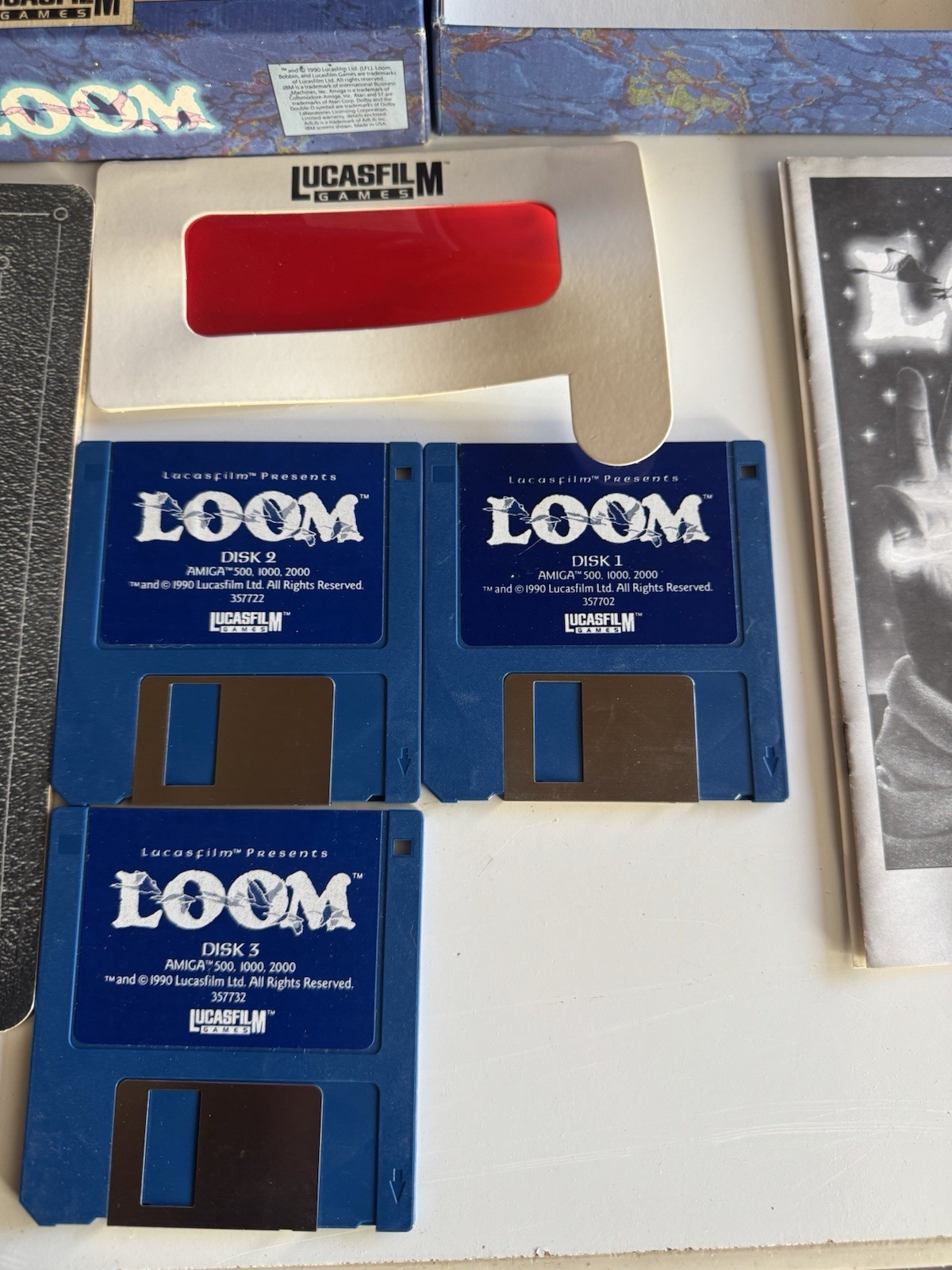 LOOM (Atari ST) COMPLETE IN BOX WITH SEALED CASSETTE TAPE/3.5″ Floppy, Lucasfilm