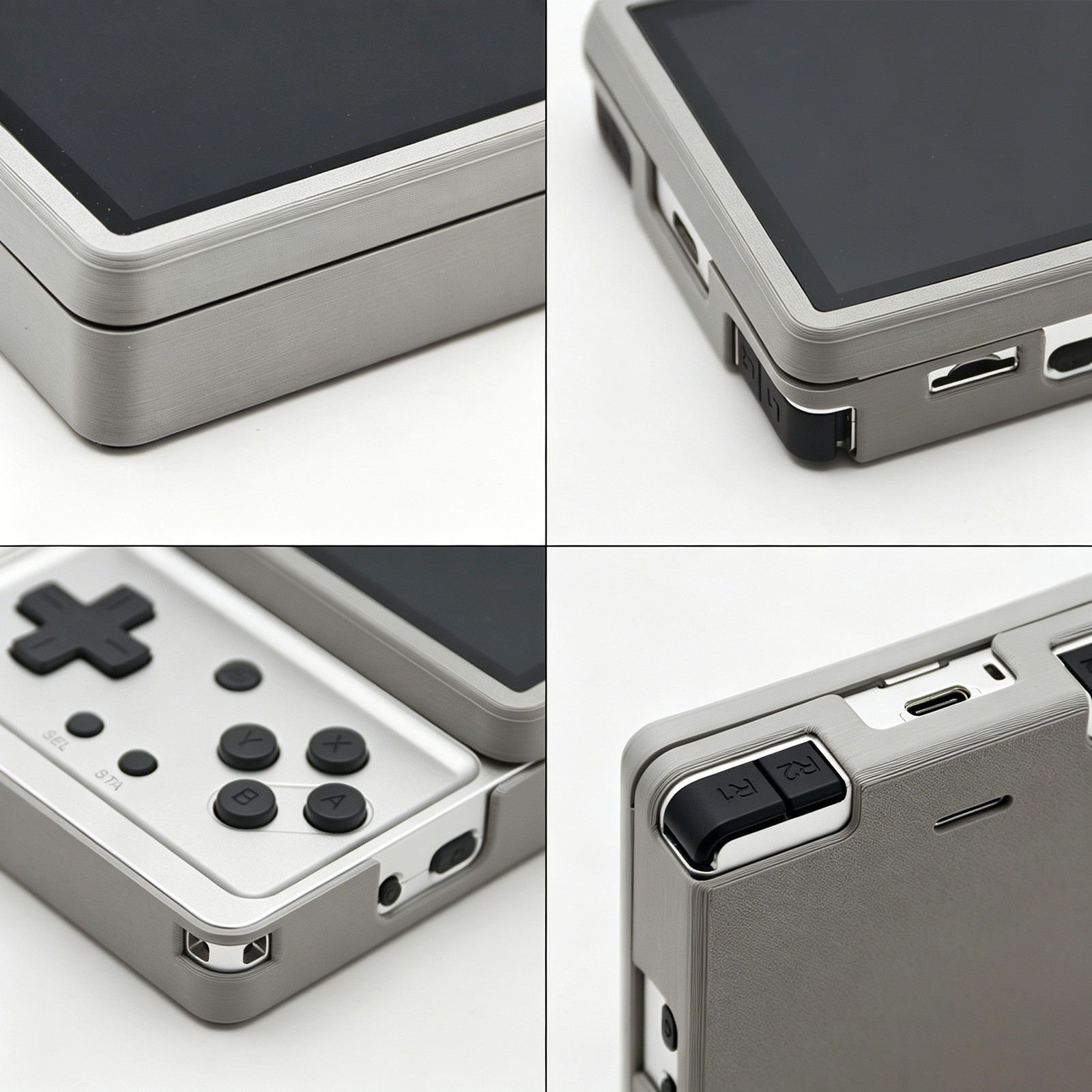 For ANBERNIC RG Rotate Gaming Console PLA Protective Case Dust proof Accessory