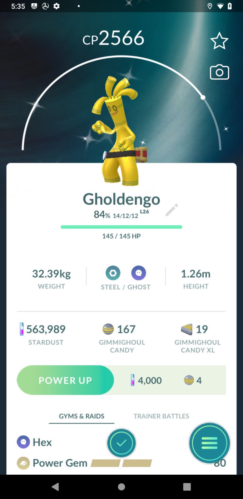 Pokémon Go | Shiny Gholdengo (shiny Gimmighoul evolution) | Mini PTC