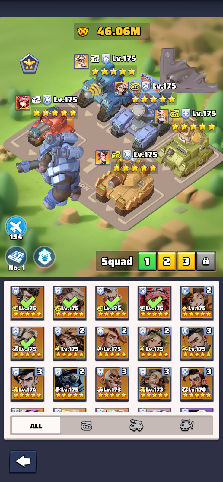 last war account 35 HQ T1 45m+ server 100*