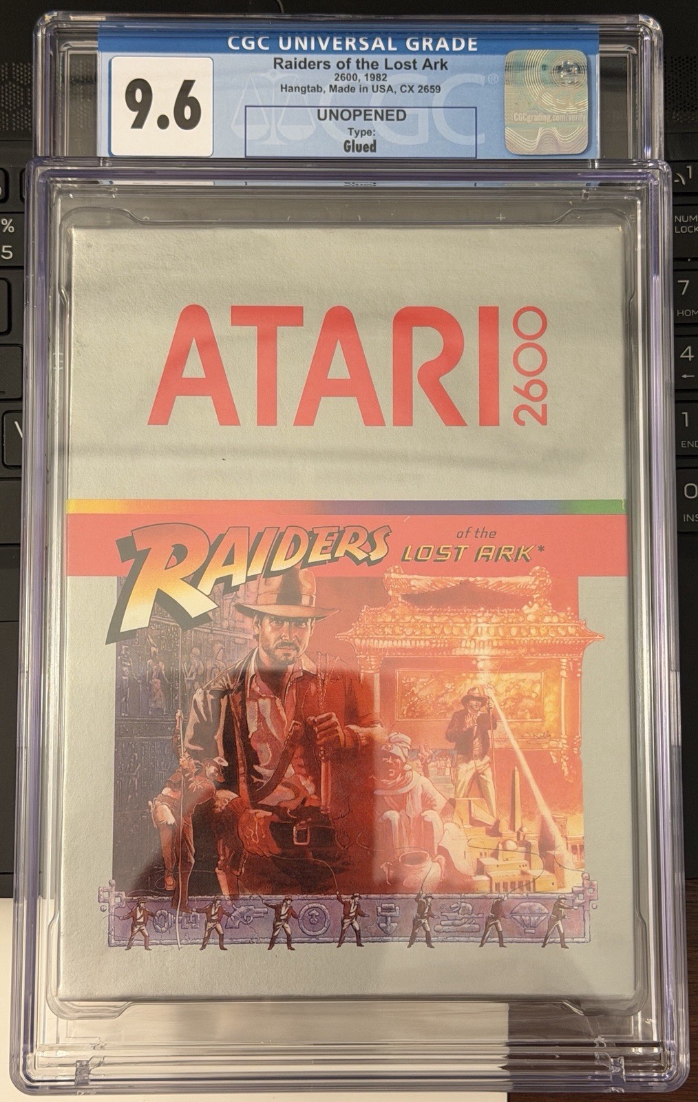 Raiders Of The Lost Ark Atari 2600 CGC 9.6 1982