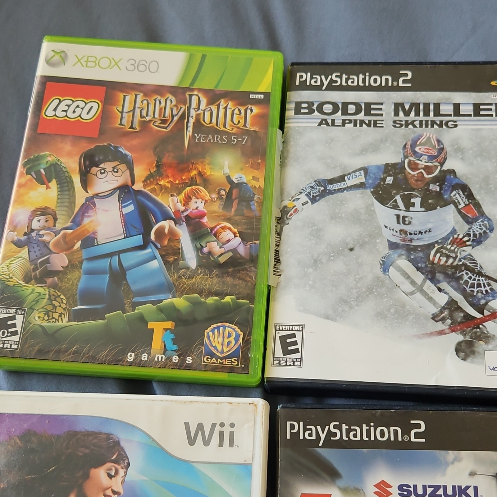 Microsoft Nintendo Mixed Lot Video Games Xbox 360 Kinect Wii PS2. Untested.