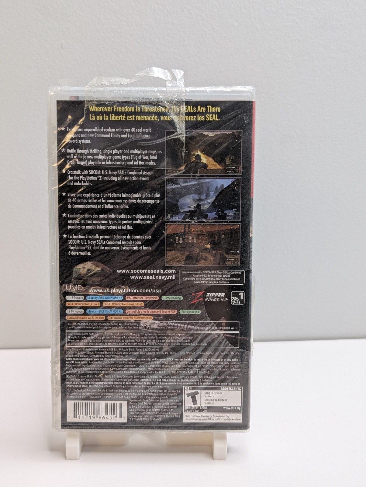 SOCOM U.S NAVY SEALS FireTeam Bravo 2 (Sony PSP) BRAND NEW (BAD SEAL)