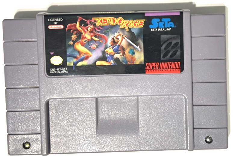 Kendo Rage SNES Super Nintendo Authentic Cartridge Tested