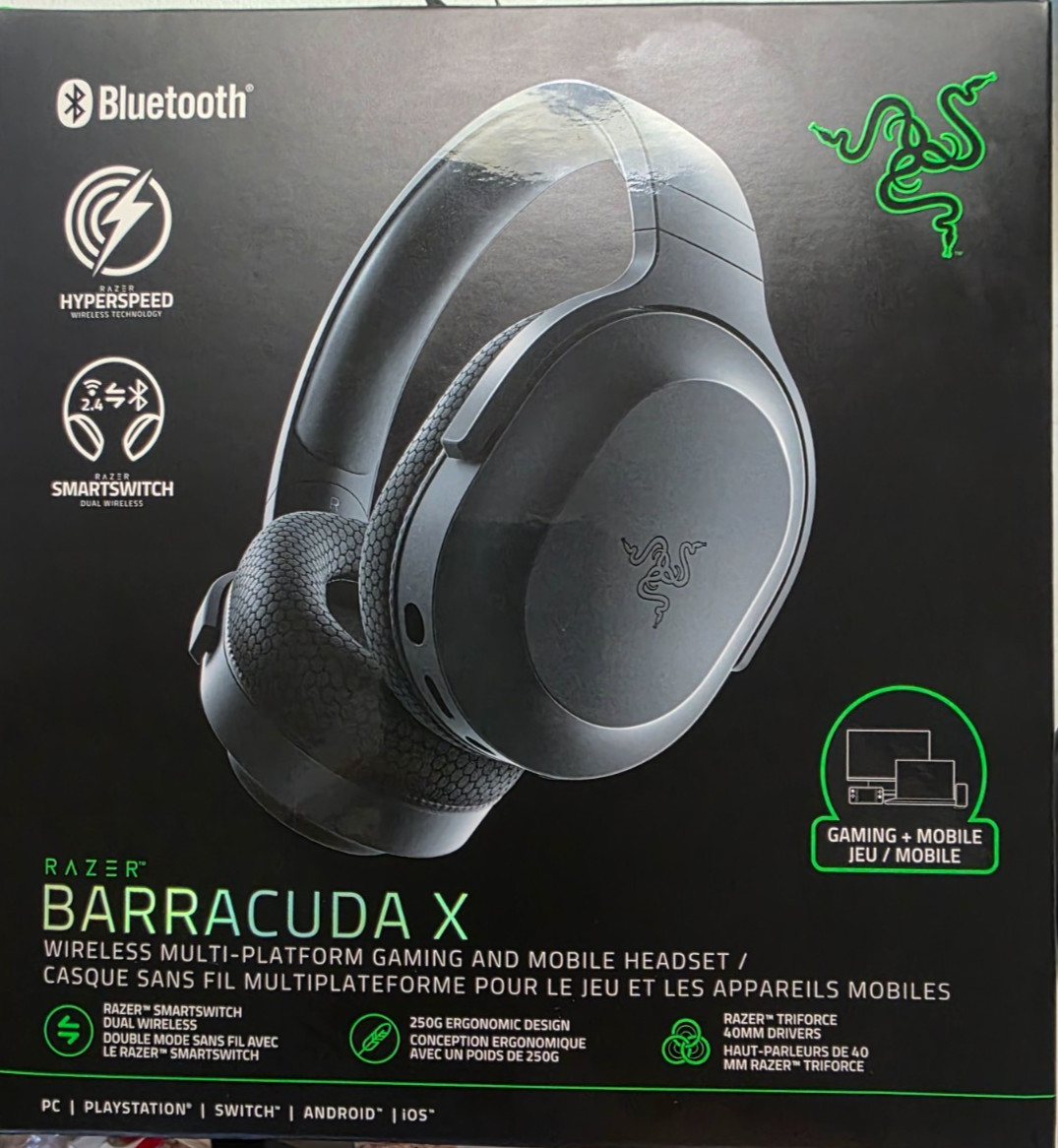 Razer Barracuda X Wireless Gaming Headset – Black (RZ0404430100R3U1)
