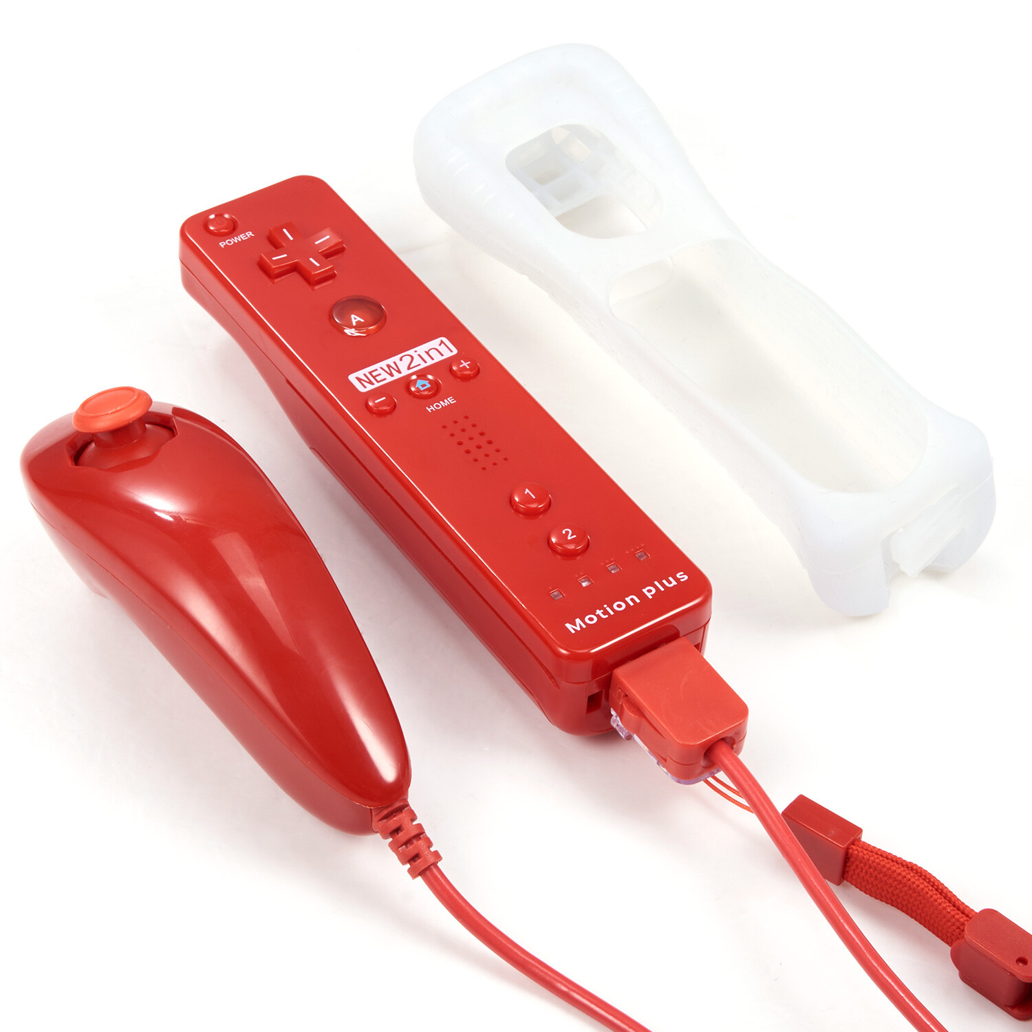 Built in Motion Plus Wii Remote & Nunchuck Controller Sets For Wii Wi U Console