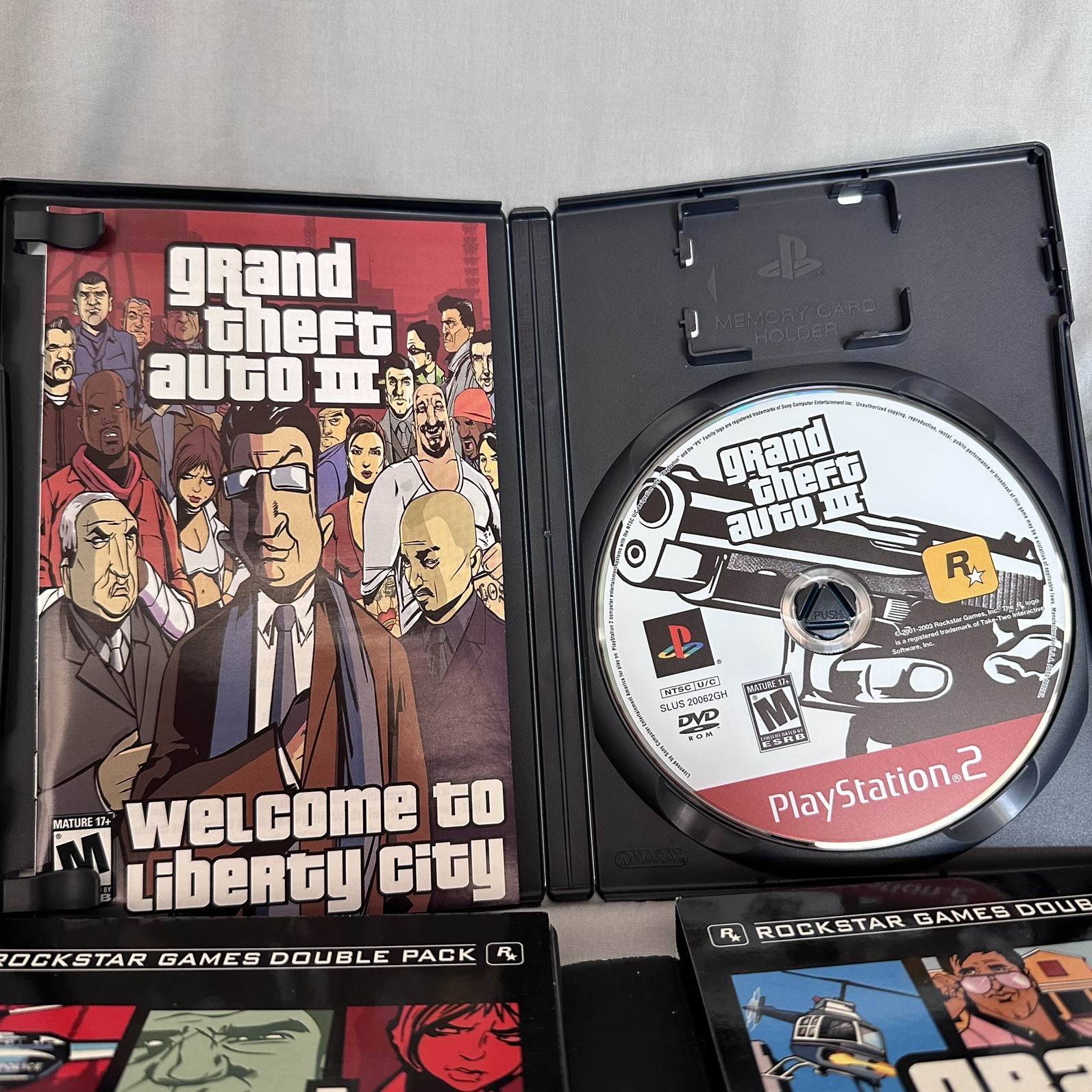 Grand Theft Auto Double Pack Rockstar Games PlayStation 2 NTSC Manual Included