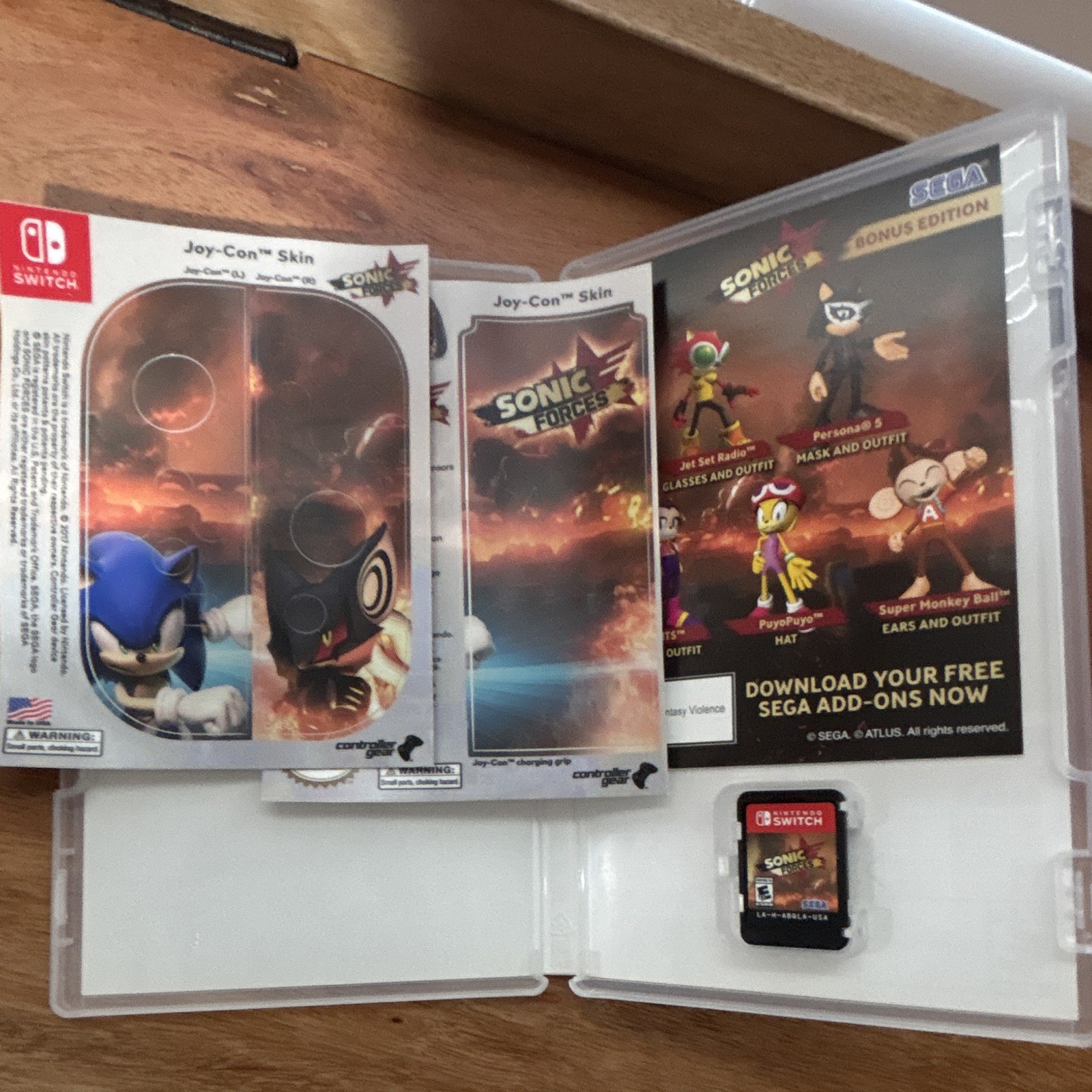 SEGA Sonic Forces Bonus Edition Nintendo Switch Game NTSC-U/C E10+ Sonic