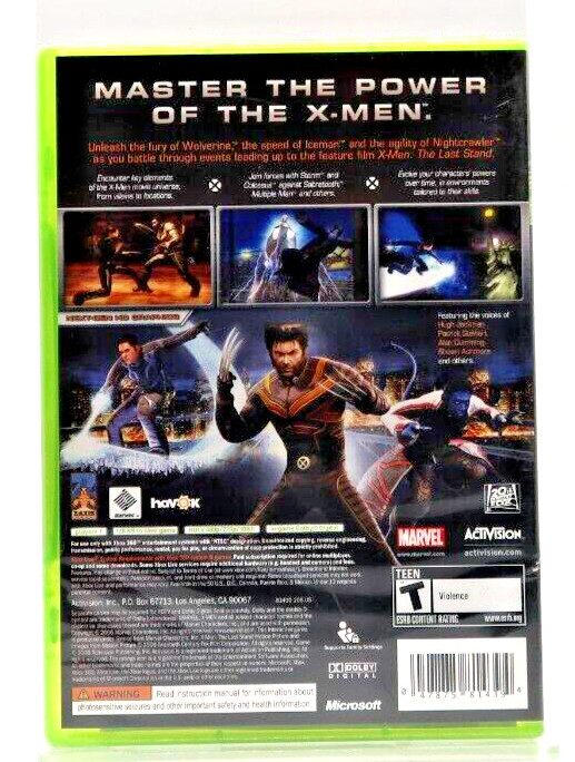 X-Men: The Official Game (Microsoft Xbox 360, 2006) Brand New Sealed