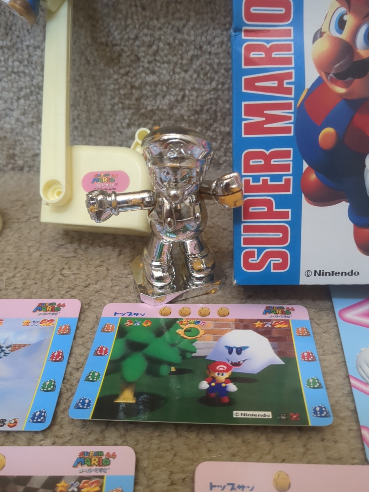 SUPER MARIO 64 Prizes Rare Japan Toys Pins Rare N64 Figure Bowser Peach Wing Cap