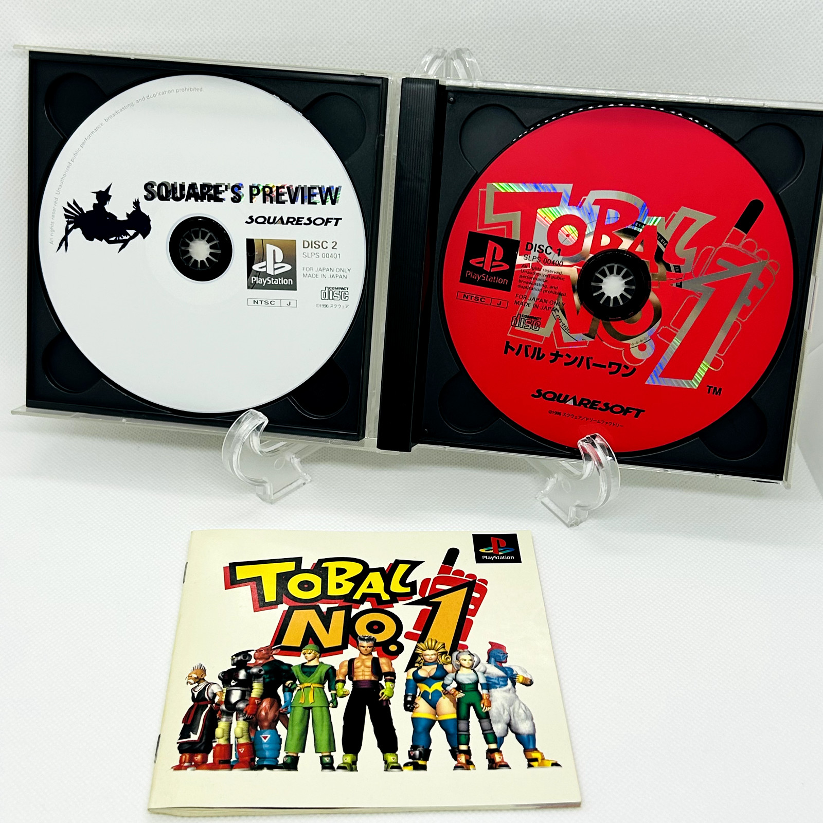 PS1 TOBAL 1 & 2 Set of 2 Games Square PlayStation Set of 2 Akira Toriyama Japan