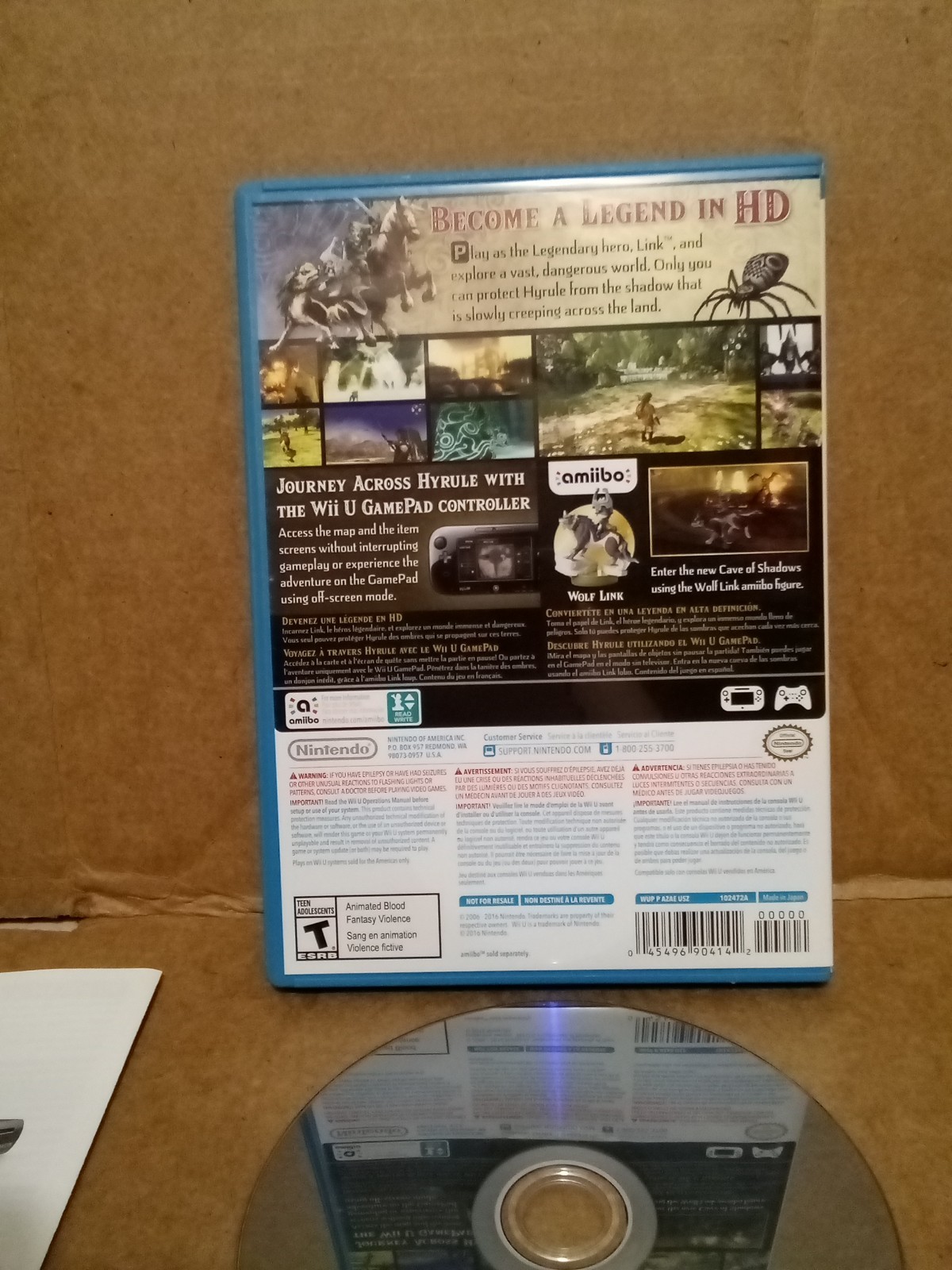 The Legend of Zelda: Twilight Princess HD (Nintendo Wii U, 2016) Tested