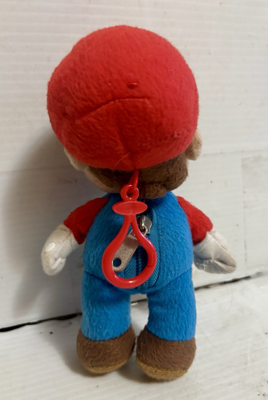 Vintage Nintendo Super Mario Bros. Keychain 7″ Plush Backpack Clip Fast Shipping