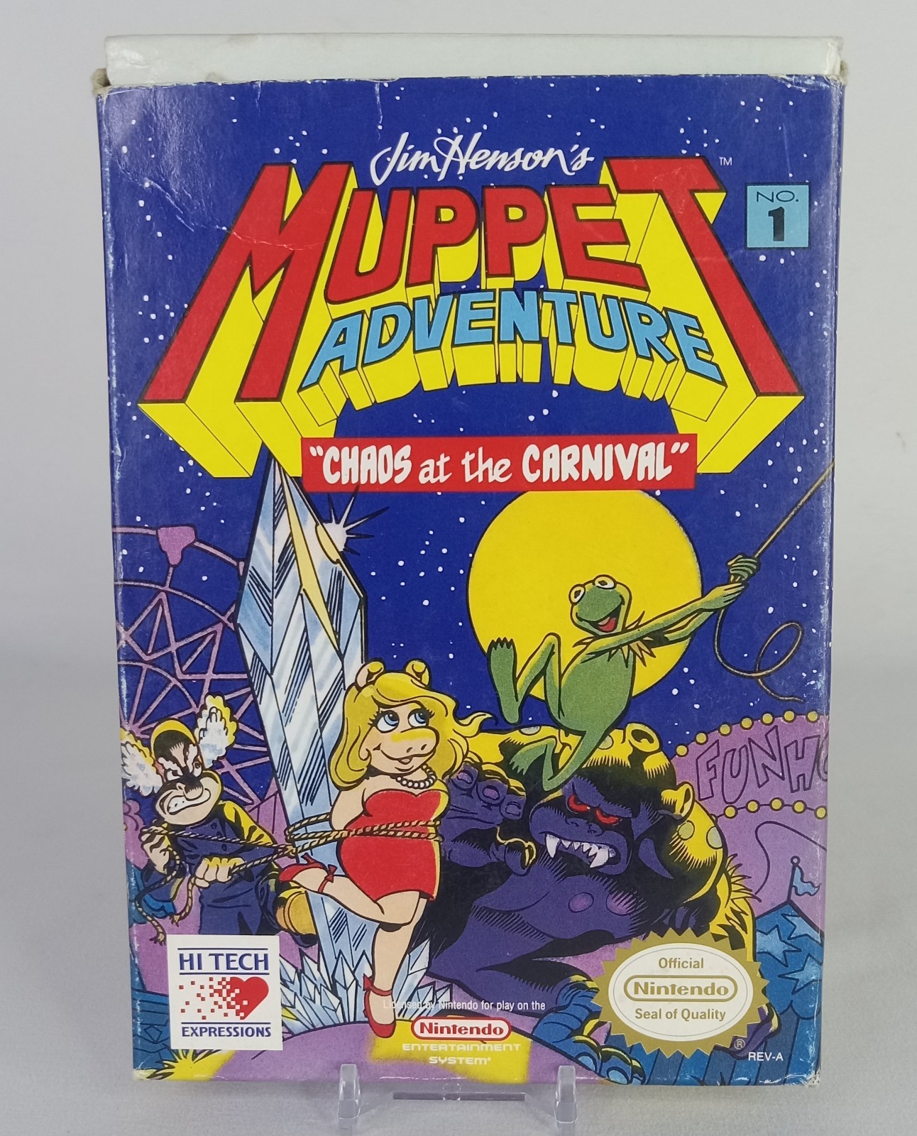 Muppet Adventure CIB Nintendo NES Complete Tested Working Video Game