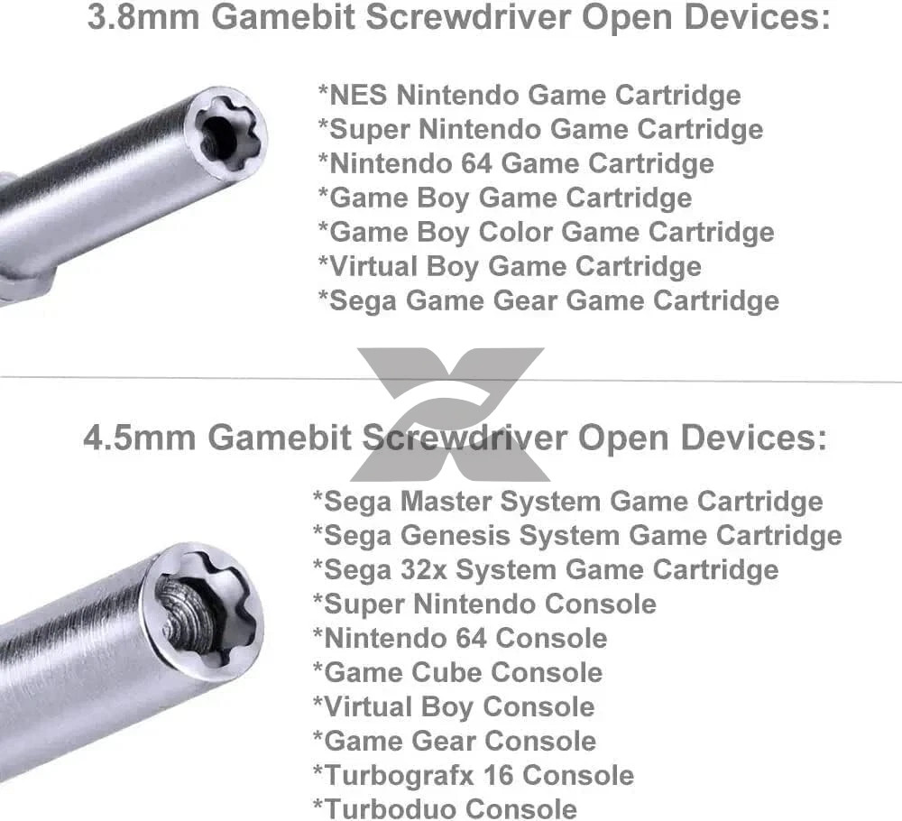 72 Pin Connector Replacement Part with 3.8mm 4.5mm Screwdriver For Nintendo NES